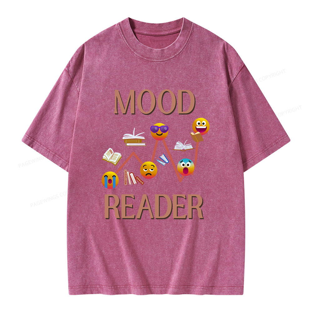 Pagewings Mood Reader Unisex Washed T-shirt