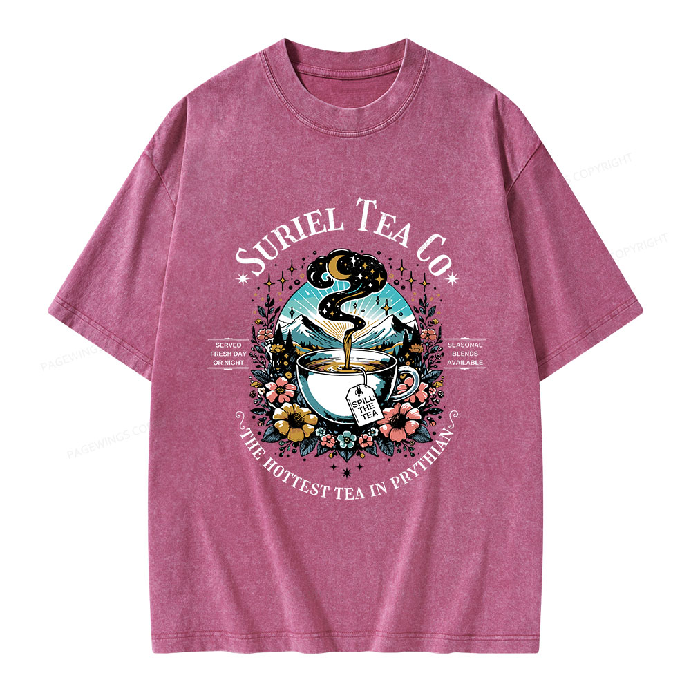Pagewings Suriel Tea Co Unisex Washed T-shirt