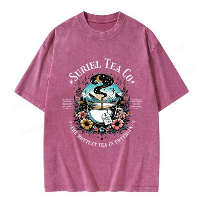 Pagewings Suriel Tea Co Unisex Washed T-shirt