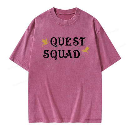 Pagewings Quest Squad Unisex Washed T-shirt