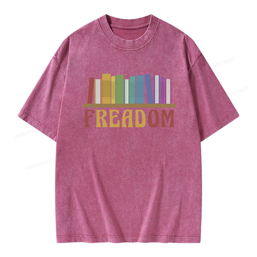 Pagewings Freadom Unisex Washed T-shirt