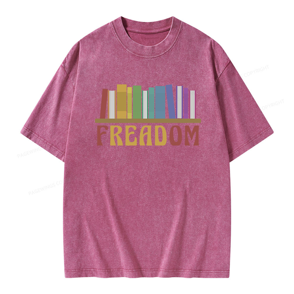 Pagewings Freadom Unisex Washed T-shirt