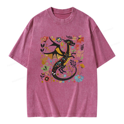 Pagewings Fantasy Reader Unisex Washed T-shirt