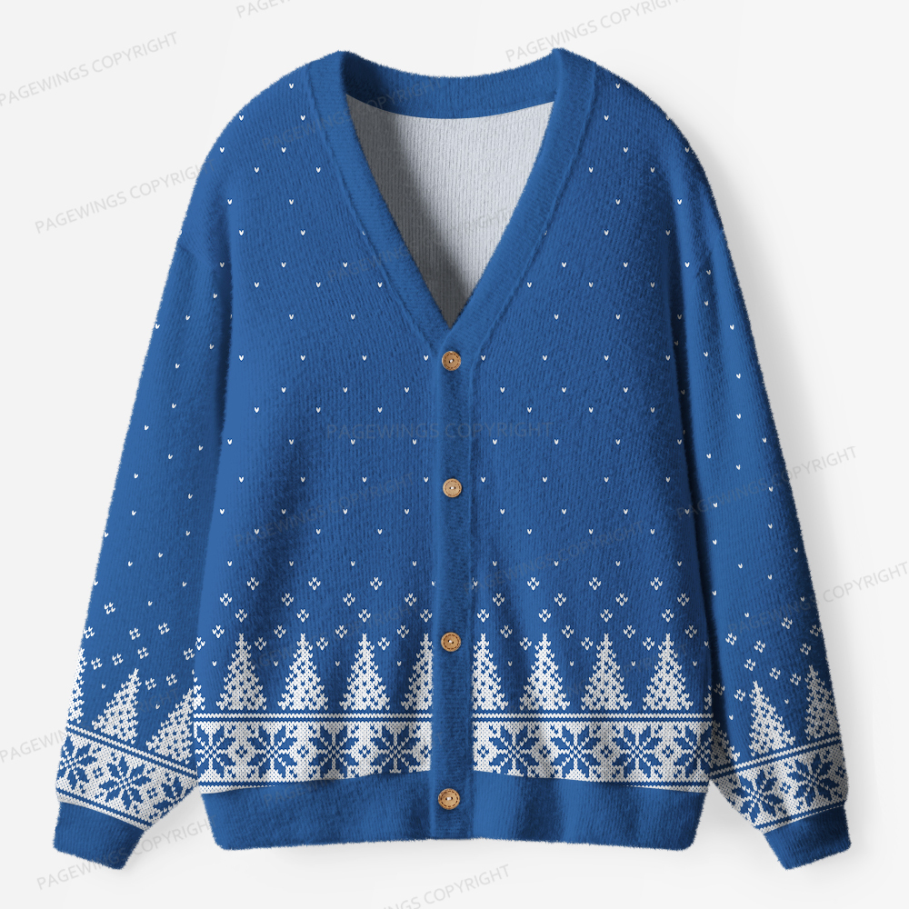 Pagewings Support Your Local Library Unisex Ugly Cardigan Sweaters
