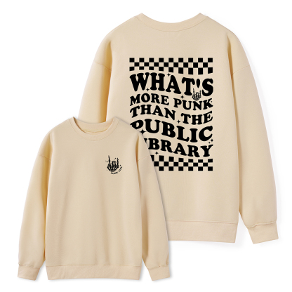 Pagewings punk the public library Unisex Classic Sweatshirt
