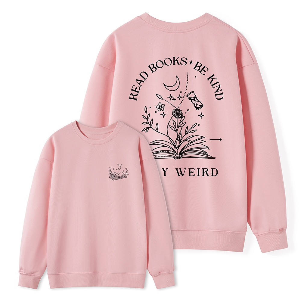 Pagewings Comfort Colors Read Books Be Kind Stay Unisex Classic Sweatshirt