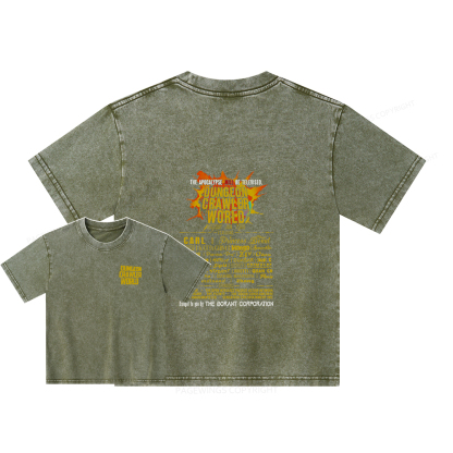 Pagewings Dungeon Crawler World Tour Unisex Kids Washed T-shirt
