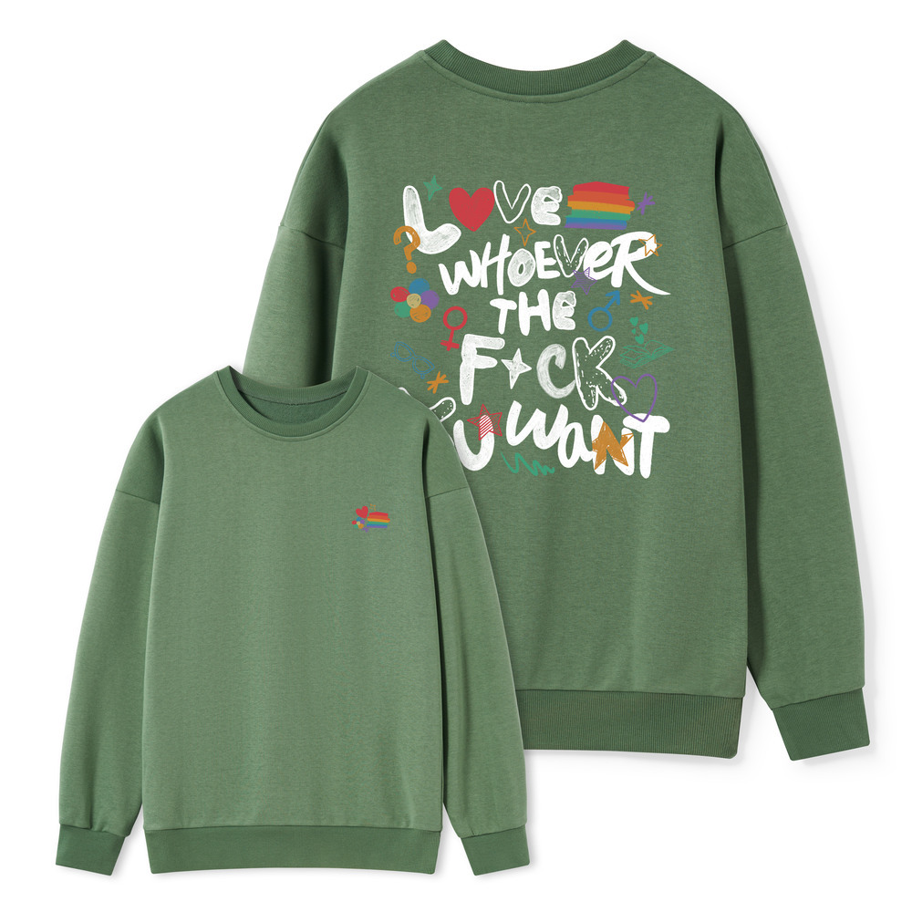 Pagewings Love Whoever The F*ck You Want Unisex Classic Sweatshirt