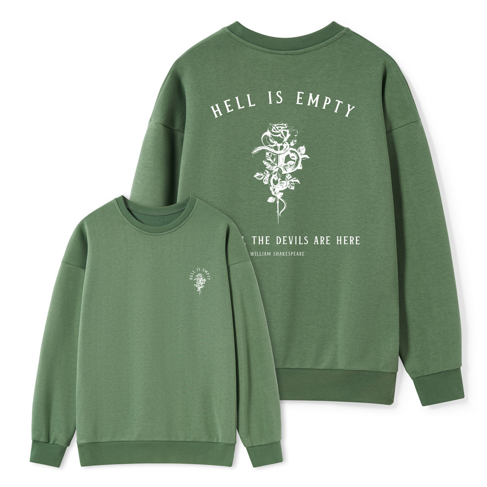 Pagewings Hell Is Empty And All The Devils Are Here Unisex Classic Sweatshirt