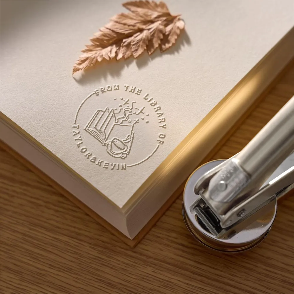 Pagewings Personalized Name Book Lovers  Books Gift Book Embosser