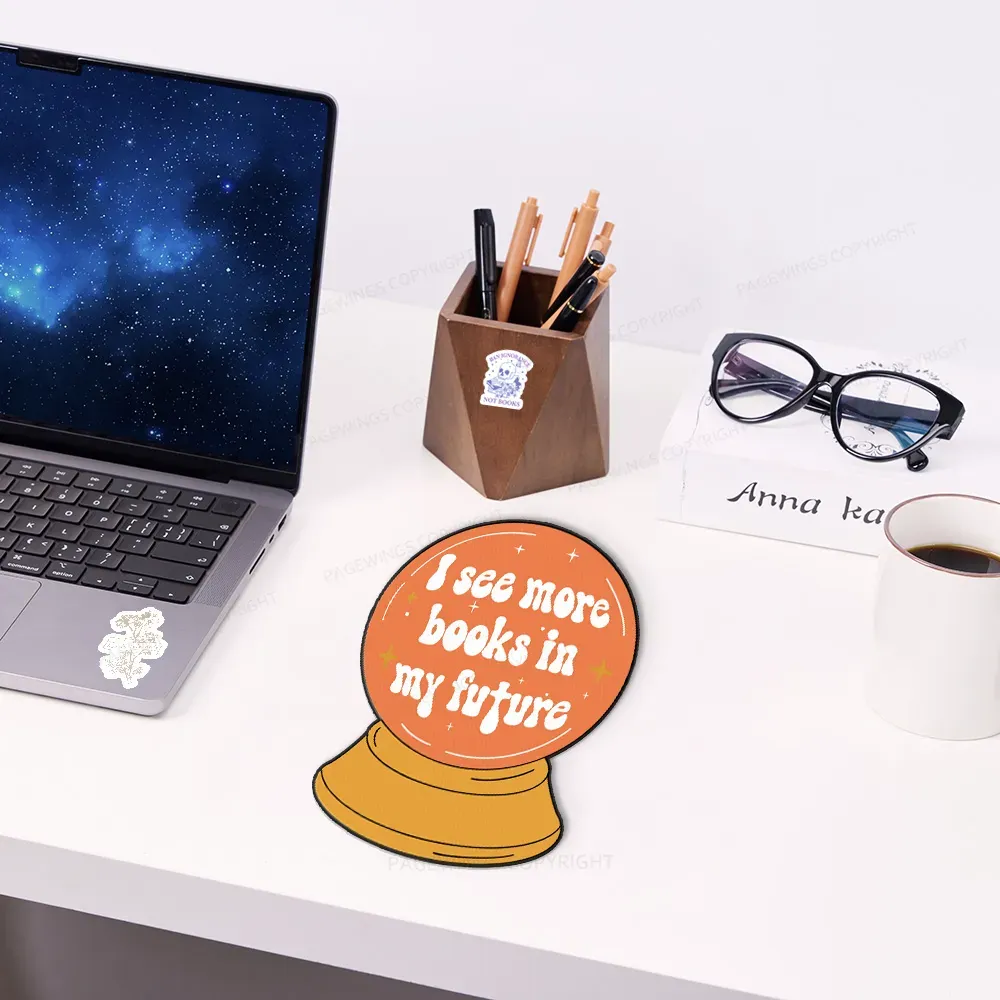 Pagewings I See More Books In My Future Mouse Pad