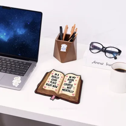 Pagewings In My Book Of Course Mouse Pad