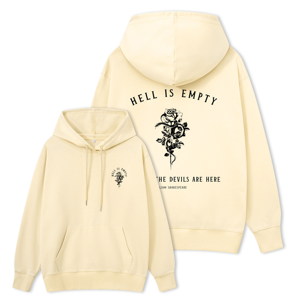 Pagewings Hell Is Empty And All The Devils Are Here Unisex Classic Hoodie