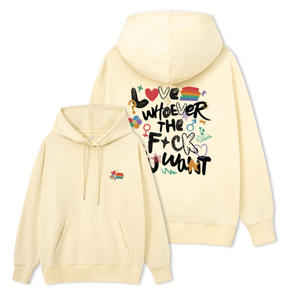 Pagewings Love Whoever The F*ck You Want Unisex Classic Hoodie