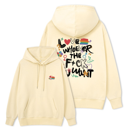 Pagewings Love Whoever The F*ck You Want Unisex Classic Hoodie