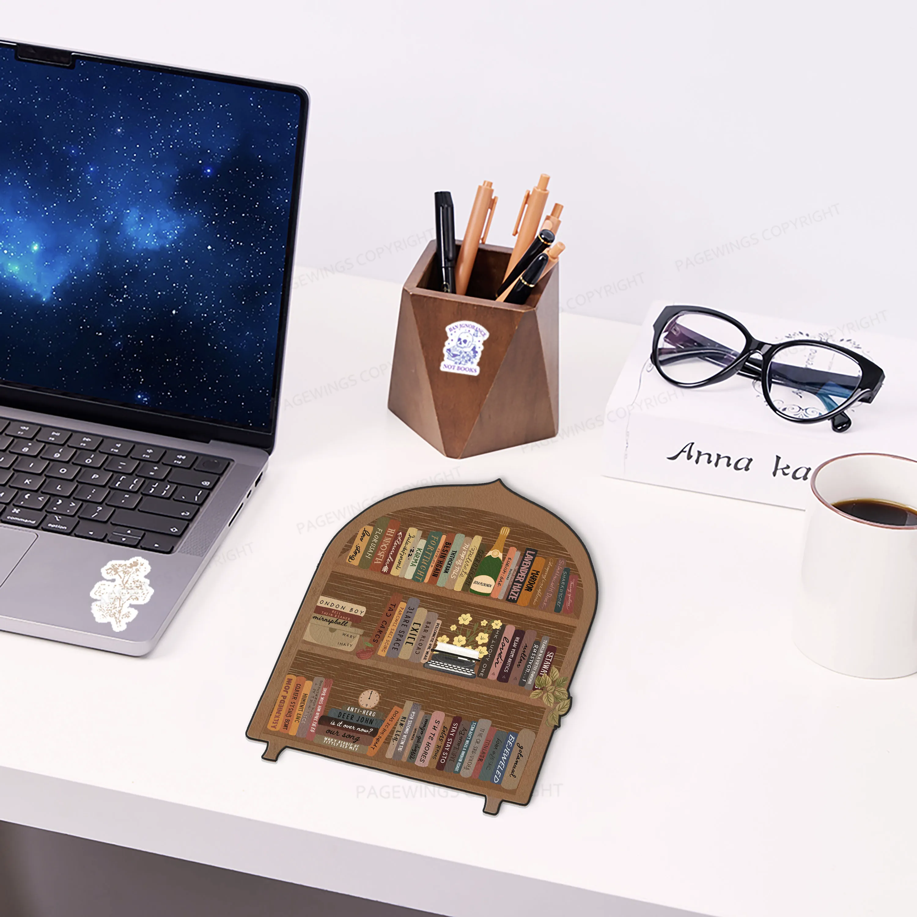 Pagewings Book Cabinet Mouse Pad