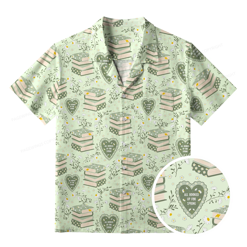 Pagewings All Booked Up For Spring Unisex Hawaiian Shirt
