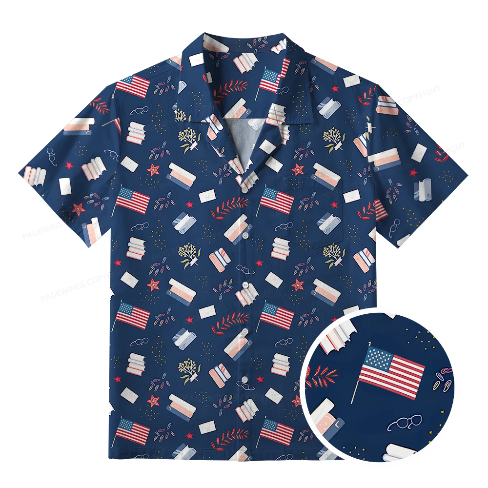 Pagewings In My Bookish Era Unisex Hawaiian Shirt