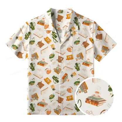 Pagewings Book Lover Unisex Hawaiian Shirt