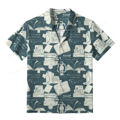 Pagewings Books Are A Uniquely Portable Magic Unisex Hawaiian Shirt