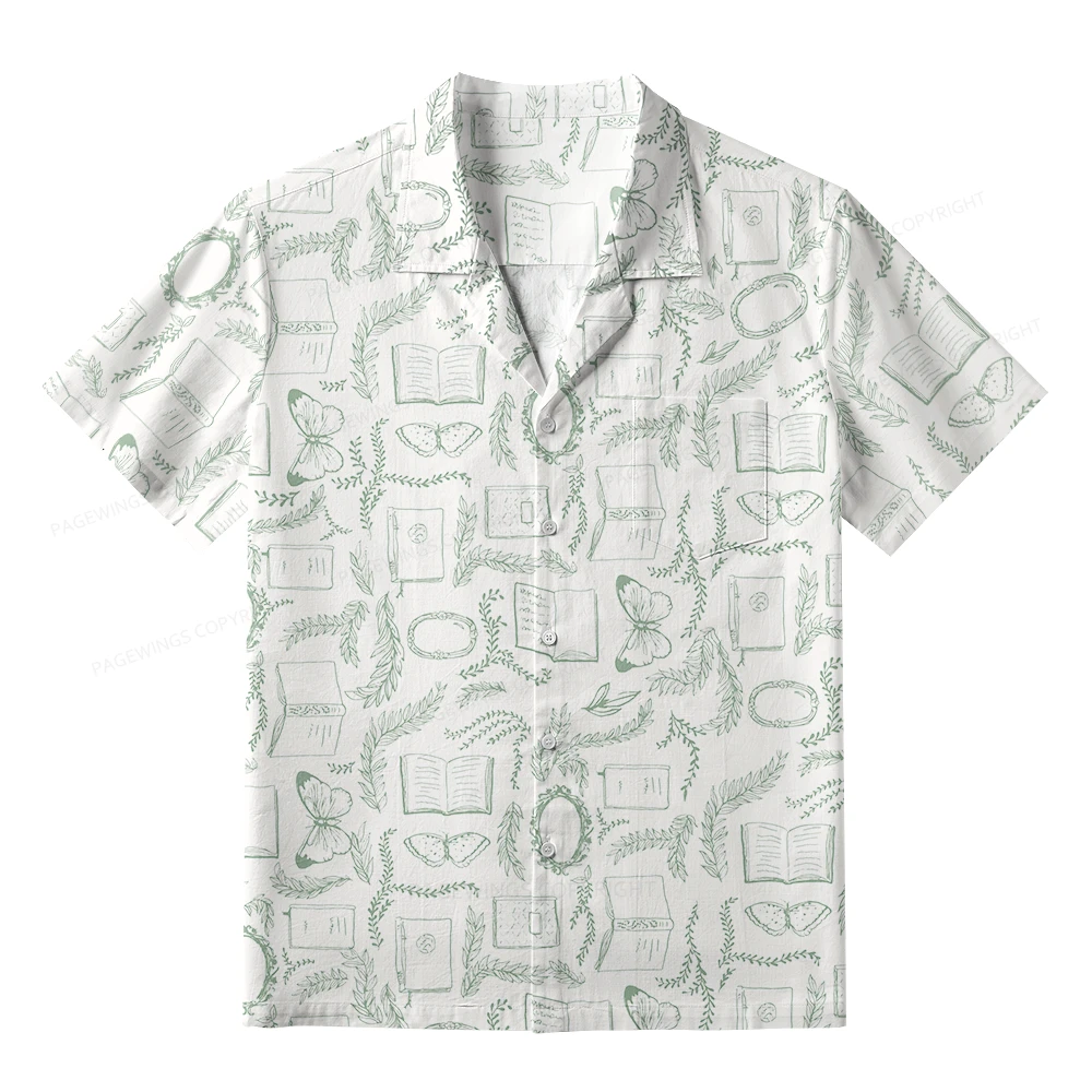 Pagewings Read Books Be Kind Stay Weird Unisex Hawaiian Shirt