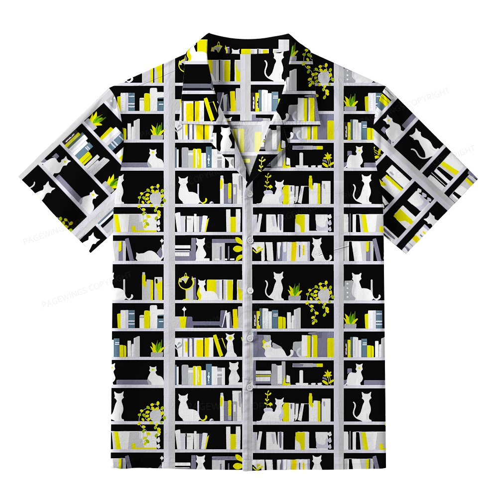 Pagewings Everyone Belongs At The Library Unisex Hawaiian Shirt