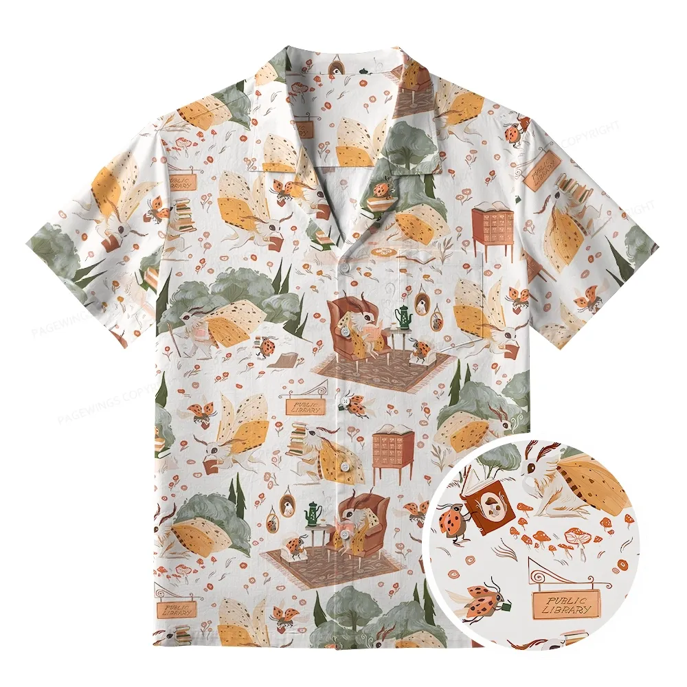 Pagewings It's A Good Day To Read A Book Unisex Hawaiian Shirt