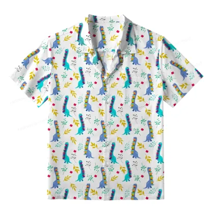 Pagewings  Book Dinosaurs Unisex Hawaiian Shirt
