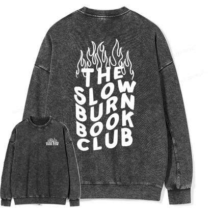 Pagewings Booktok Alt Clothes Aesthetic Book Shirt Unisex Washed Sweatshirt