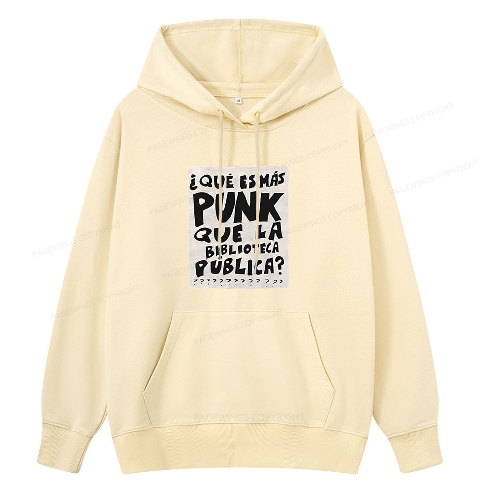 Pagewings What's More Punk Than The Public Library Unisex Classic Hoodie