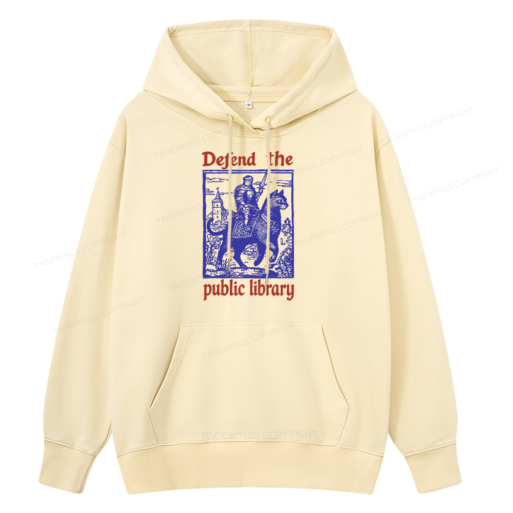 Pagewings Defend the Public Library Unisex Classic Hoodie