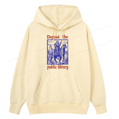 Pagewings Defend the Public Library Unisex Classic Hoodie