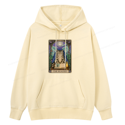 Pagewings The Reader Cat Tarot Cards Unisex Classic Hoodie