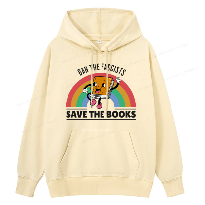 Pagewings Ban The Fascists Save The Books Unisex Classic Hoodie