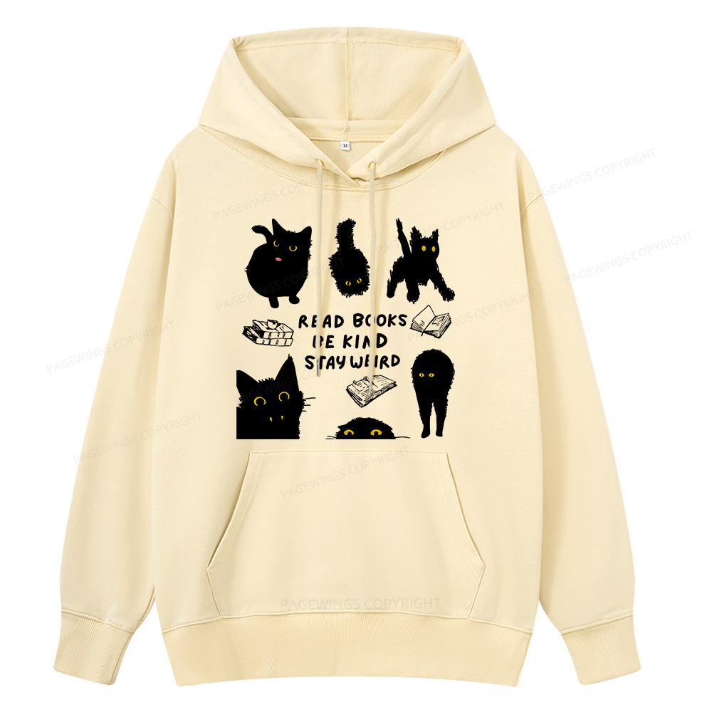 Pagewings Read Books Be Kind Stay Weird Unisex Classic Hoodie