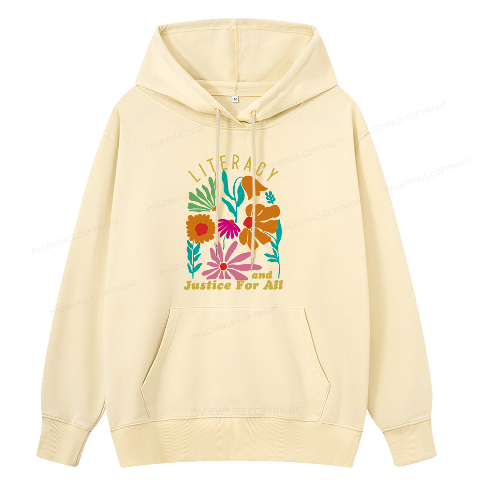 Pagewings Literacy And Justice Unisex Classic Hoodie