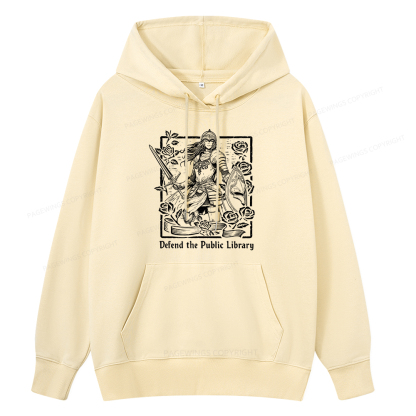 Pagewings Defend The Public Library Unisex Classic Hoodie