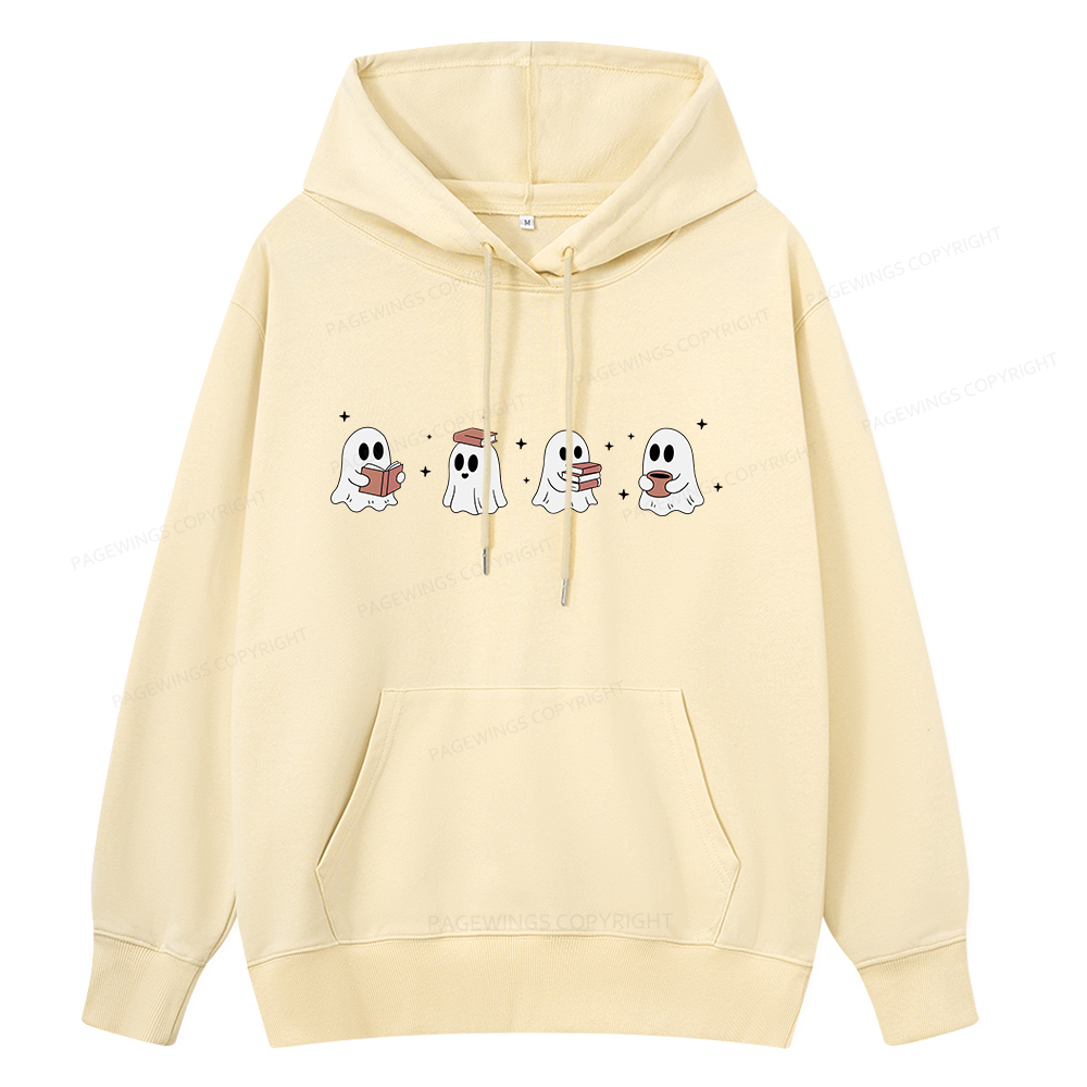 Pagewings Bookish Ghost Unisex Classic Hoodie