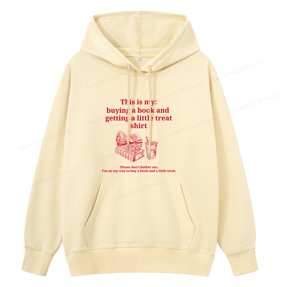 Pagewings Buying A Book And Getting A Little Treat Unisex Classic Hoodie