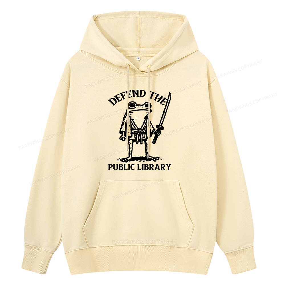 Pagewings Defend Your Public Library Unisex Classic Hoodie