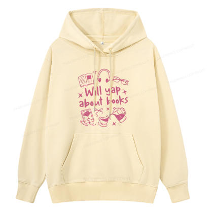 Pagewings Will Yap About Books Unisex Classic Hoodie