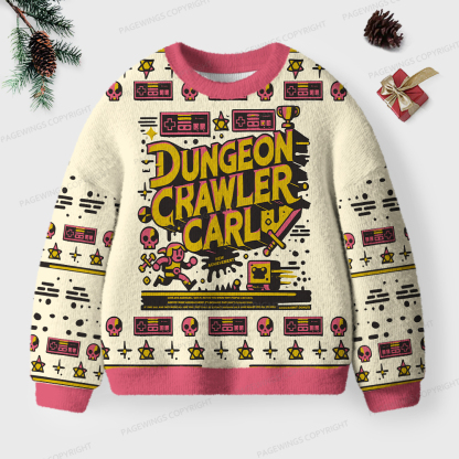 Pagewings Sci-Fi Book Lover Unisex Ugly Knit Sweatshirt