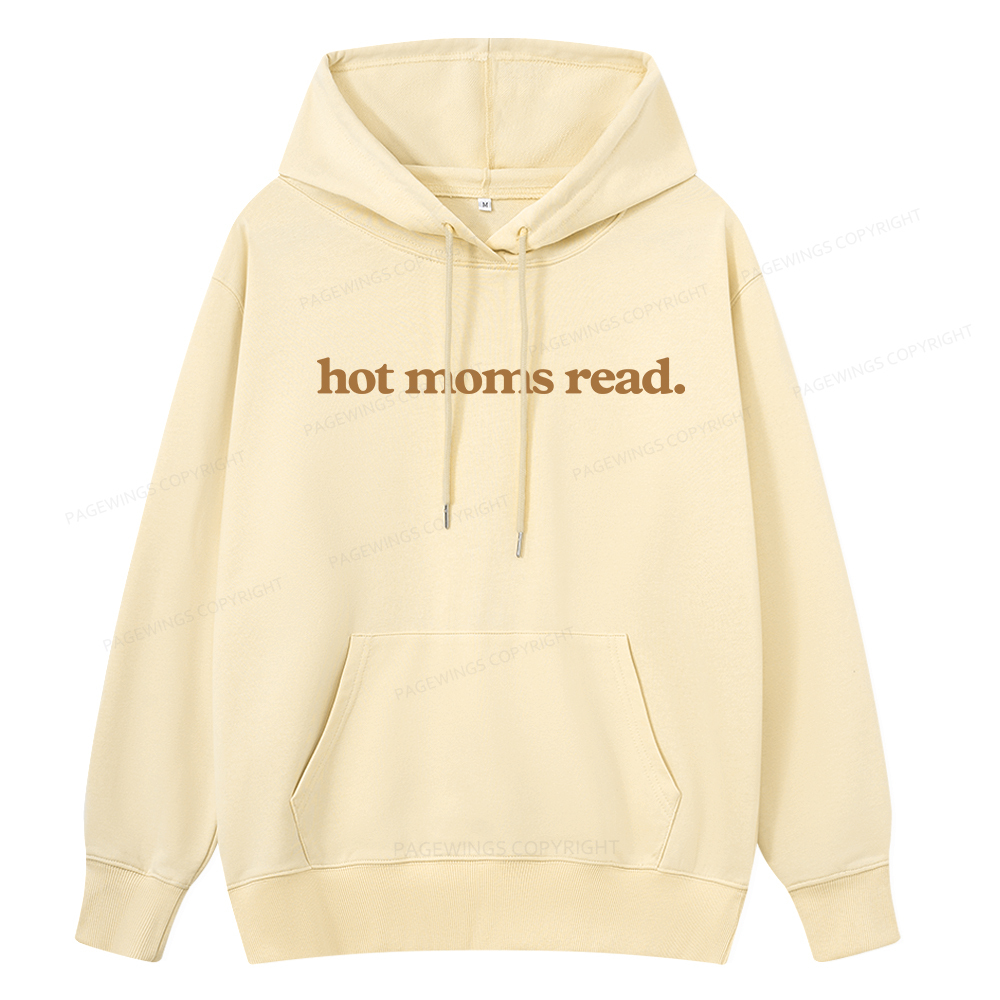Pagewings Hot Moms Read Unisex Classic Hoodie
