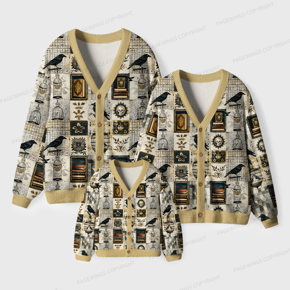 Pagewings Never More Unisex Ugly Cardigan Sweaters