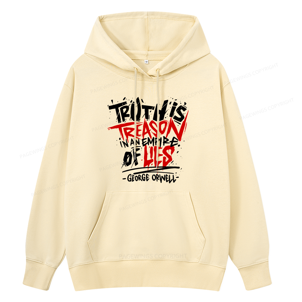 Pagewings Truth Is Treason In An Empire Of Lies Unisex Classic Hoodie