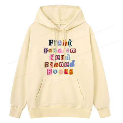 Pagewings Fight Fascism Read Books Unisex Classic Hoodie