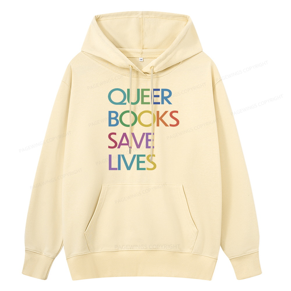 Pagewings Queer Books Save Live Unisex Classic Hoodie