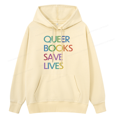 Pagewings Queer Books Save Live Unisex Classic Hoodie