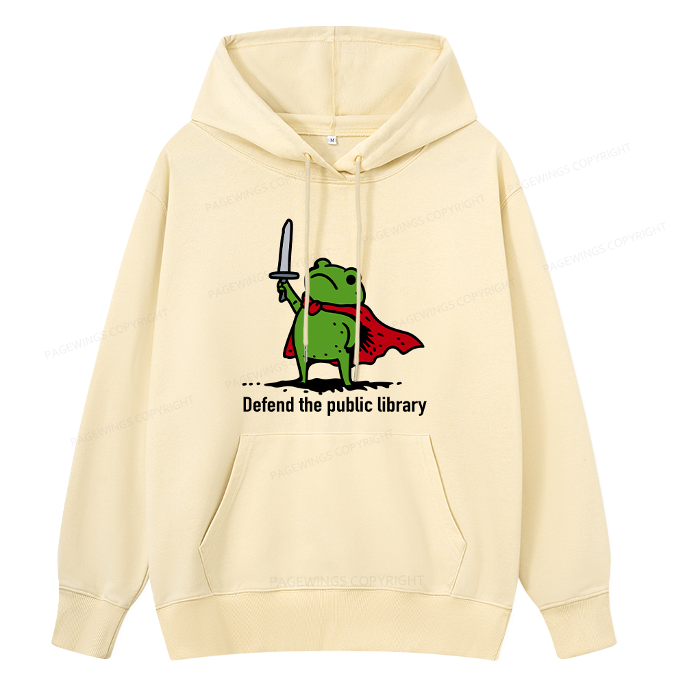 Pagewings Defend The Public Library Unisex Classic Hoodie