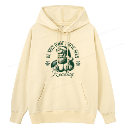 Pagewings He Sees What You've Been Reading Unisex Classic Hoodie